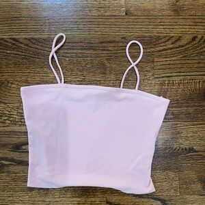 Elegant Pink Ribbed Camisole for Women